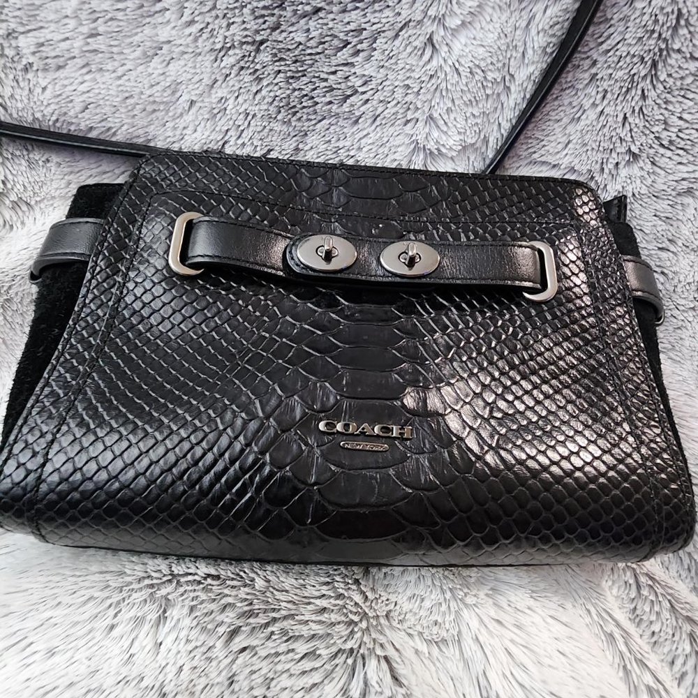 Coach black mini leather purse - Crossbody